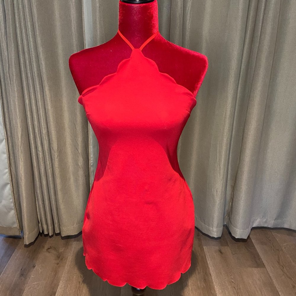 Red Halter Dress